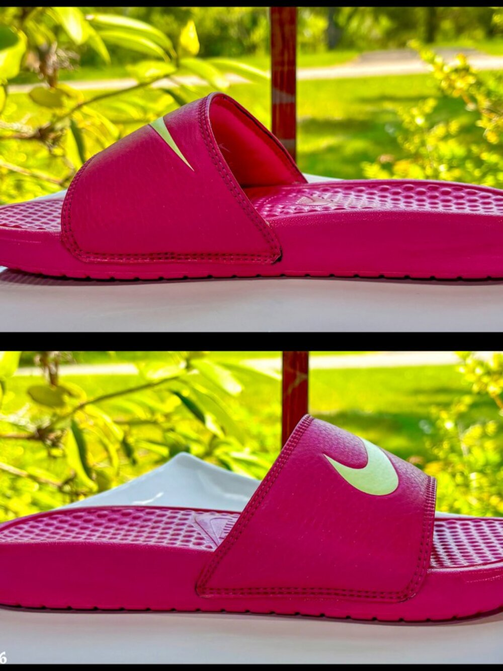 ▪️NIKE▪️'Benassi Swoosh' RARE Pink & Cream Injected Phylon Slides - Picture 4 of 8